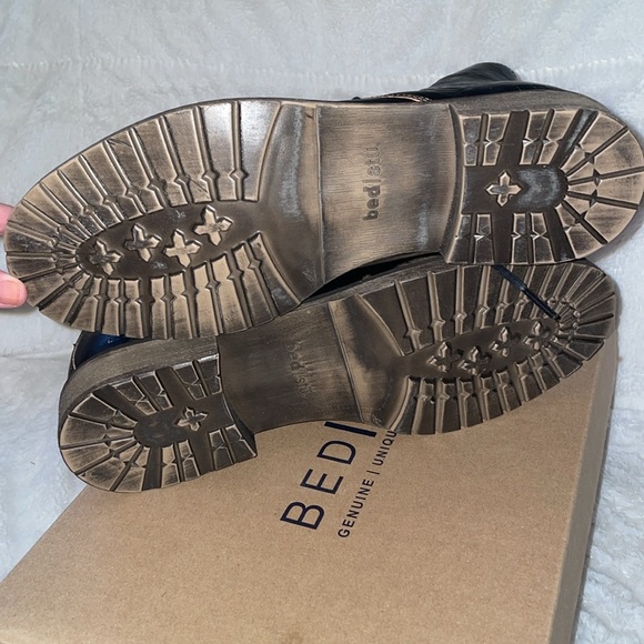 NWT BED|STU Hoover II Mens Black Handwash Leather Lace Up Casual Dress Boots - Picture 10 of 10